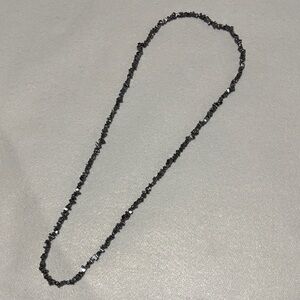 Shimmering Black Beaded Necklace